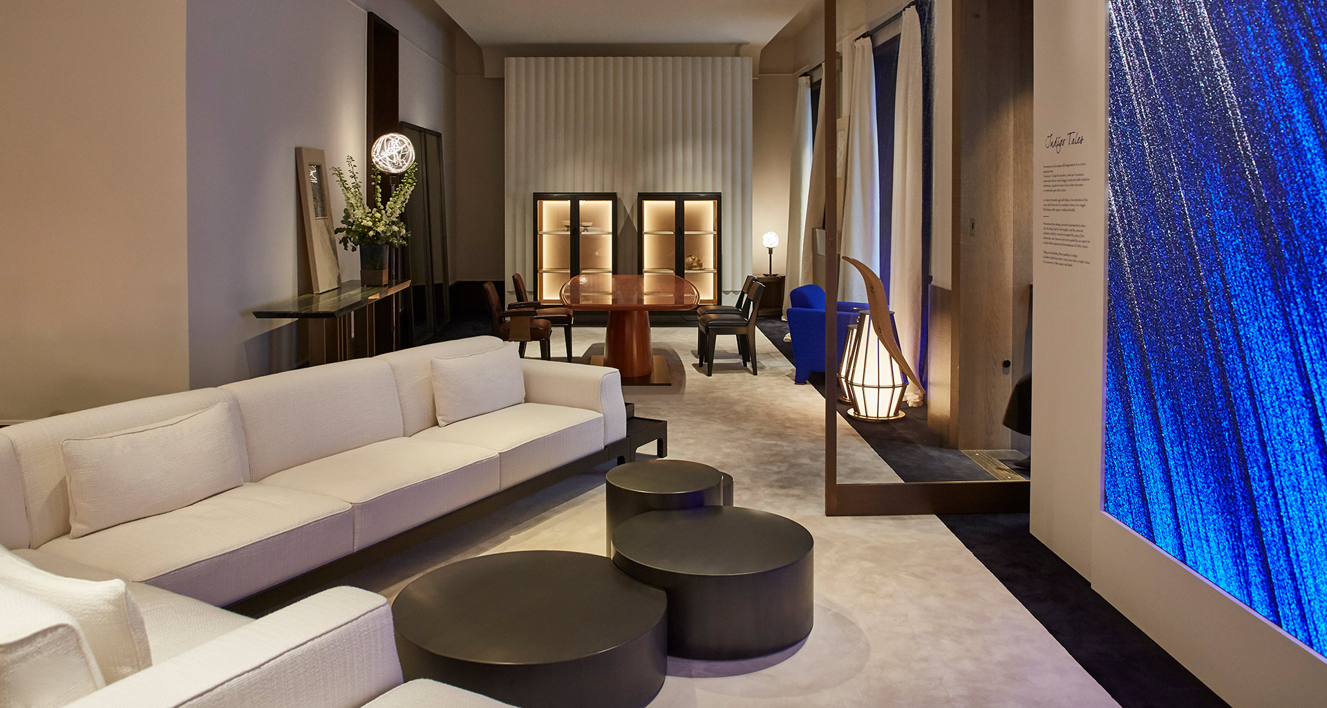 Indigo Tales: 2018 Promemoria collection led by indigo color and presented during the Milan Design Week | Promemoria