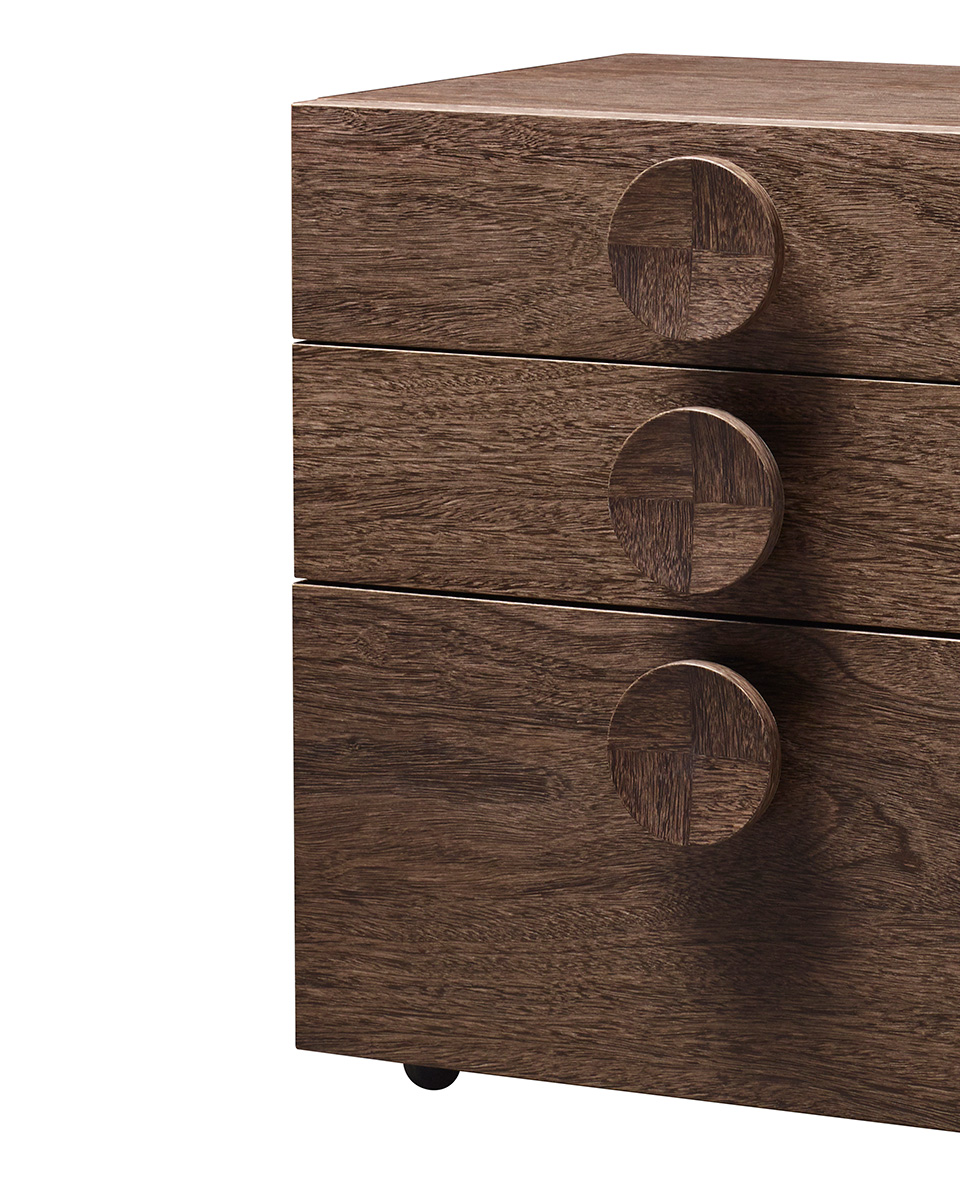 Promemoria Dagoberto Wooden Bedside Table With Wheels Choose from a wide range with matching beds, wardrobes and dressers for a coordinated look. promemoria dagoberto wooden bedside
