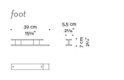 Dimensions of Cora, a wooden modular bookcase with bronze details, from Promemoria's Indigo Tales collection | Promemoria