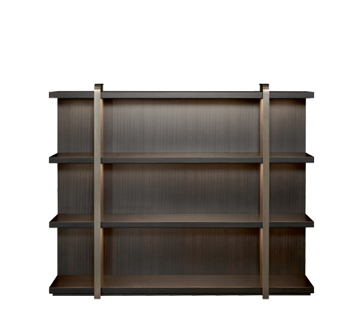 Nisha — деревянный книжный шкаф с опорами из бронзы из коллекции Night Tales компании Promemoria | Promemoria