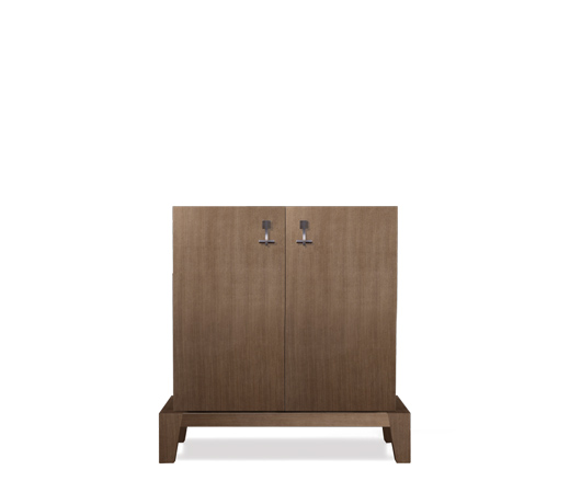 Amarcord is a wooden modular cabinet with doors or drawers and buit-in or bronze handles from the Promemoria's catalogue | Promemoria
