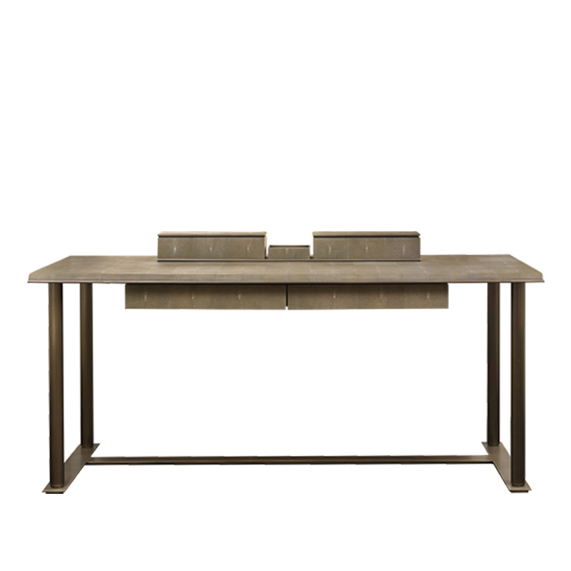 Promemoria Galadriel Writing Desk In Bronze And Wood