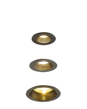 Eliot is a recessed LED downlight in bronze, from Promemoria's catalogue | Promemoria