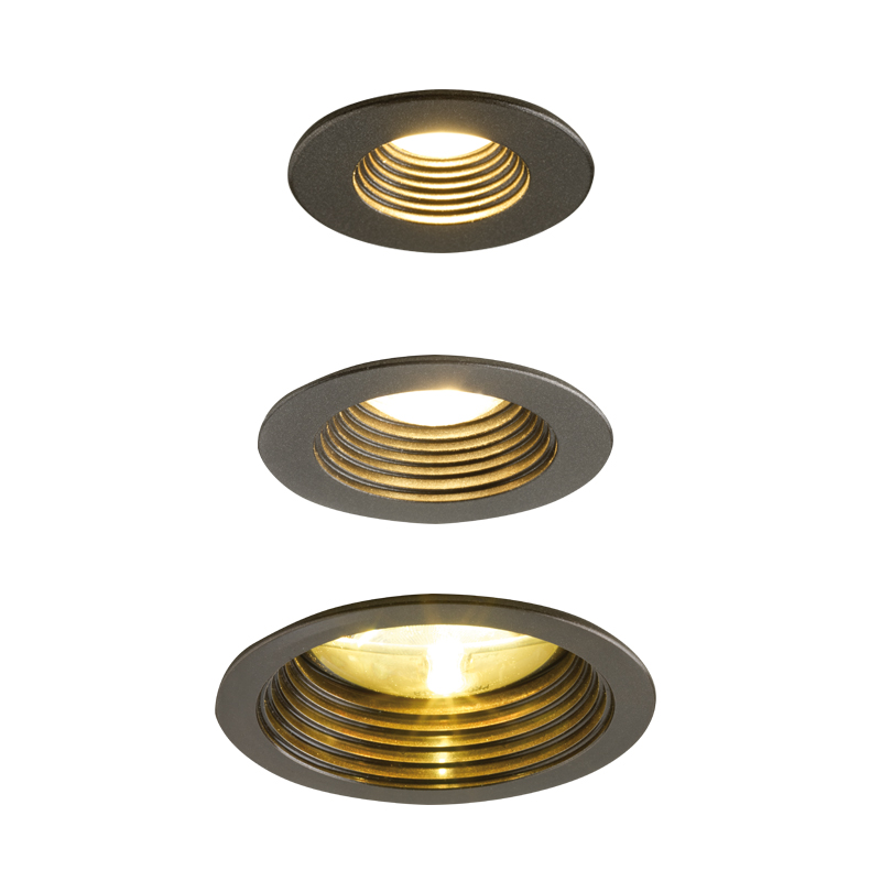 Eliot is a recessed LED downlight in bronze, from Promemoria's catalogue | Promemoria