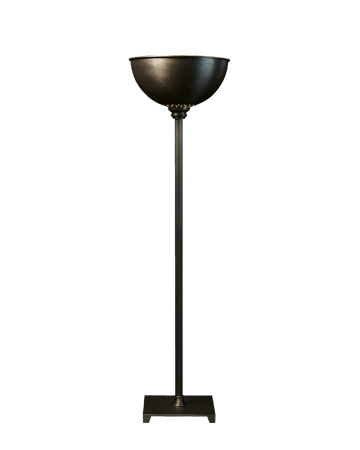 „Charlotte“ ist eine LED-Stehleuchte aus Bronze mit Diffusor aus Acrylglas, aus dem Katalog von Promemoria | Promemoria