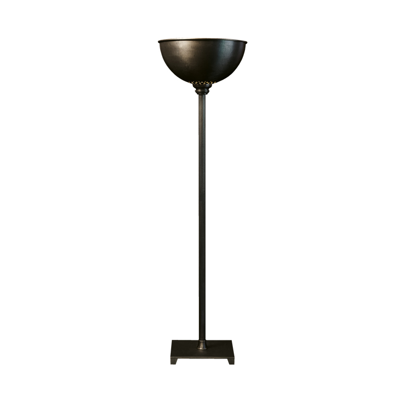 „Charlotte“ ist eine LED-Stehleuchte aus Bronze mit Diffusor aus Acrylglas, aus dem Katalog von Promemoria | Promemoria