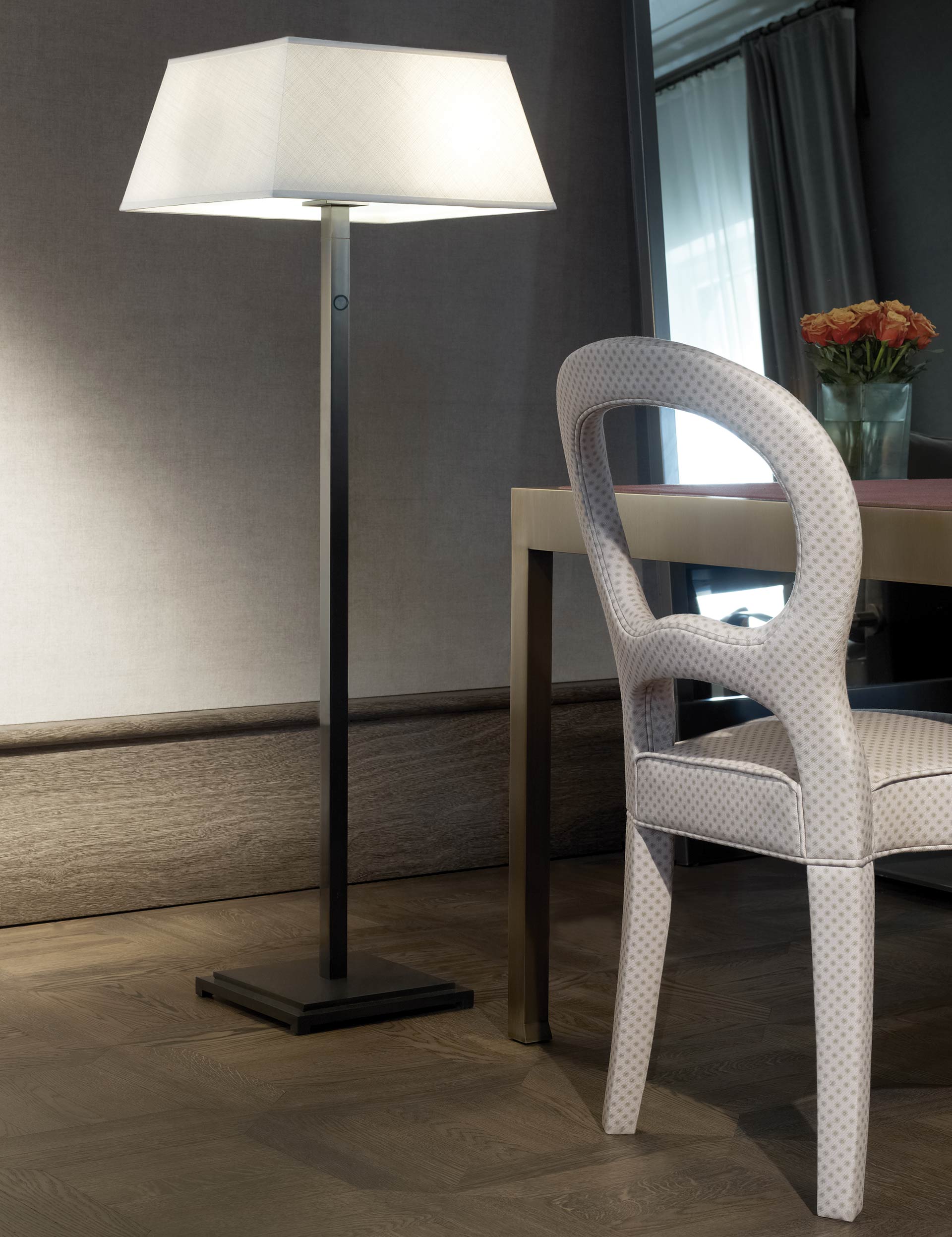 Promemoria Warry Bronzo Led Bronze Floor Lamp