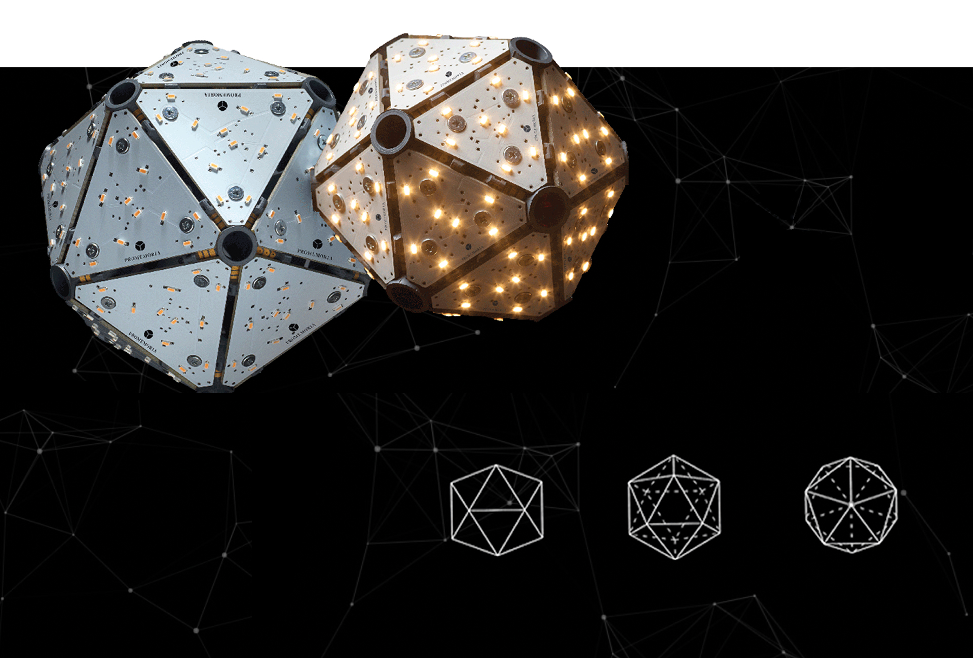 Icosaedro is an innovative and technological LED lighting