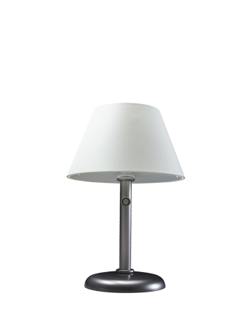 Zip.ico is a LED WiFi table lamp in alluminum with cotton and methacrylate diffusers, controlled controlled using the Apple Home app, from Promemoria's catalogue | Promemoria