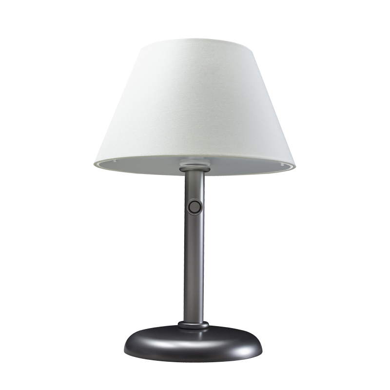 Zip.ico is a LED WiFi table lamp in alluminum with cotton and methacrylate diffusers, controlled controlled using the Apple Home app, from Promemoria's catalogue | Promemoria