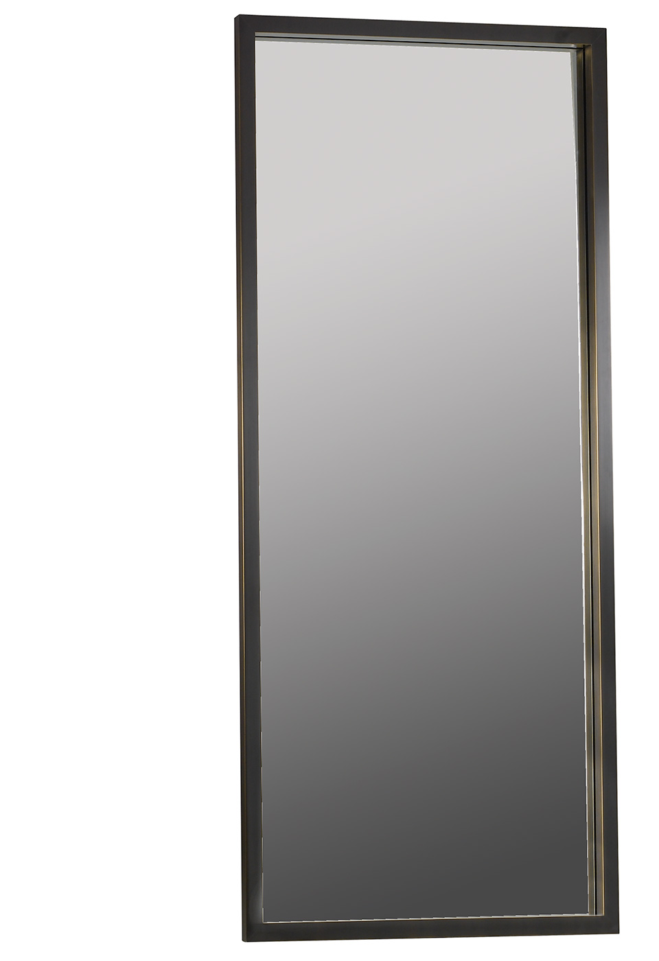 Orfeo is a wall mirror with a bronze structure, from the Promemoria's catalogue | Promemoria