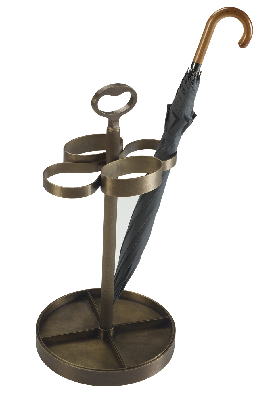 Fred is a bronze umbrella stand from Promemoria's catalogue | Promemoria