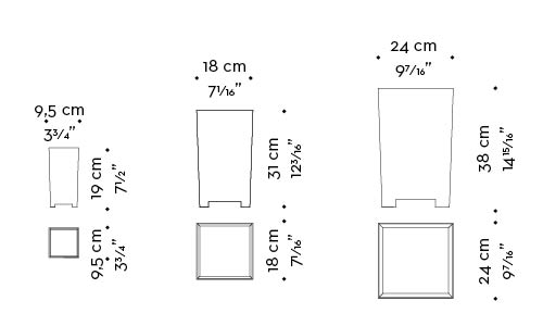 Dimensions of Vaso in Bronzo, a bronze vase from Promemoria's catalogue | Promemoria