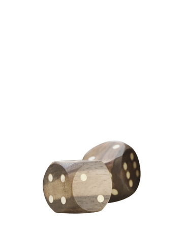 Wooden game sets of dice, checkers, dominoes and chess, available with leather box, from Promemoria's catalogue | Promemoria