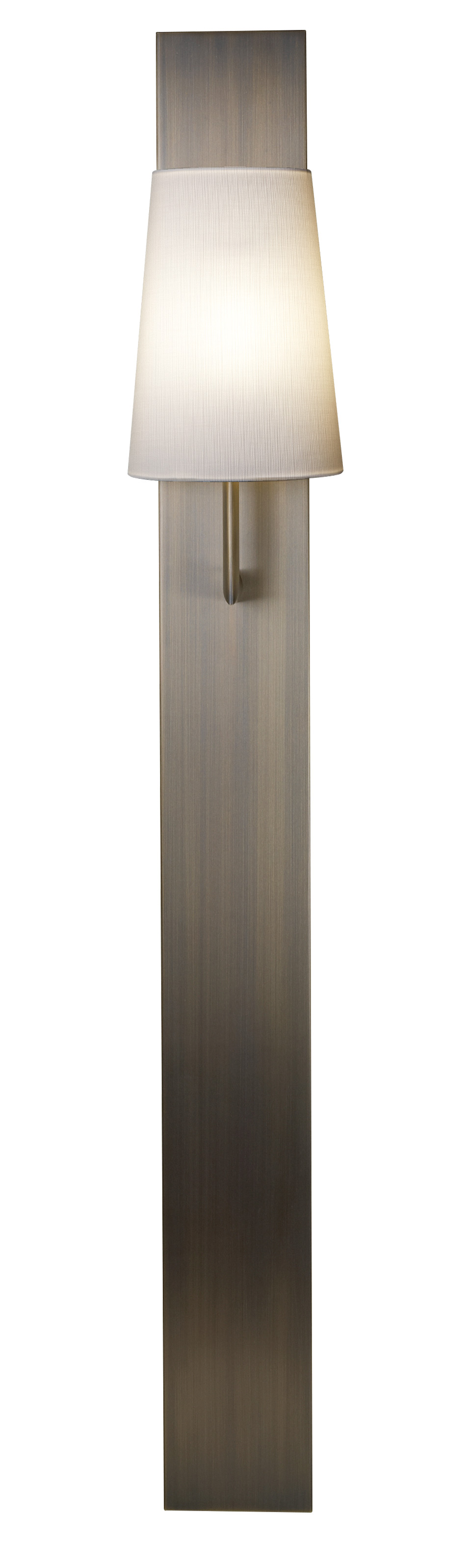 Rosa is a bronze outdoor wall lamp with fabric shade, from Promemoria's outdoor catalogue | Promemoria