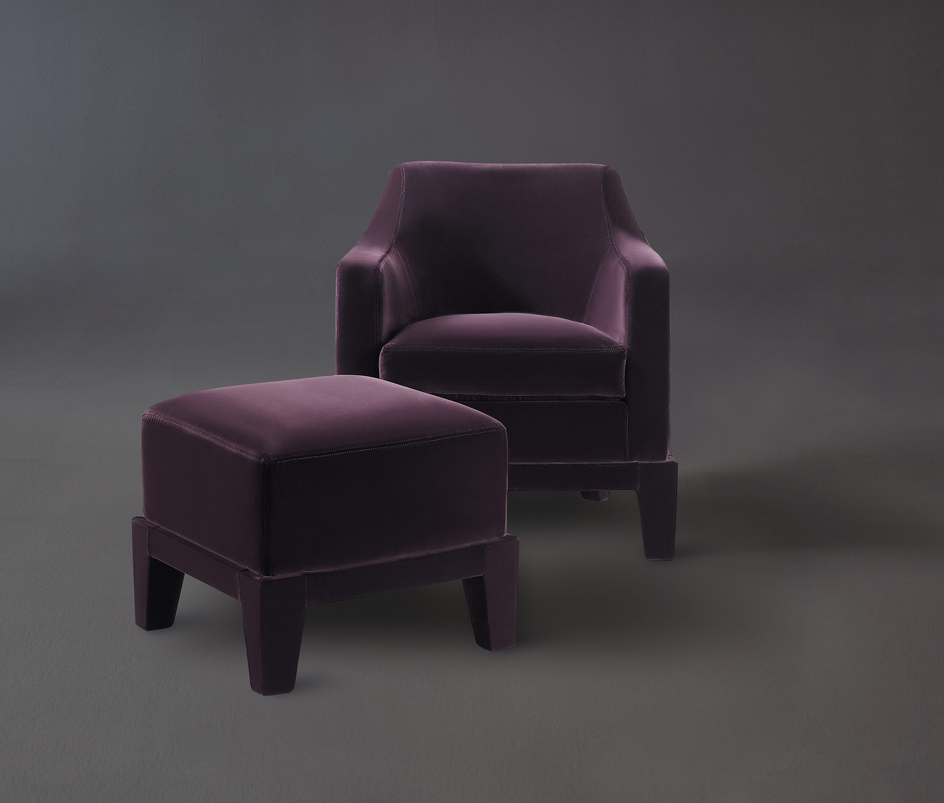 Aziza is a wooden armchair covered in fabric or leather, from Promemoria's catalogue | Promemoria