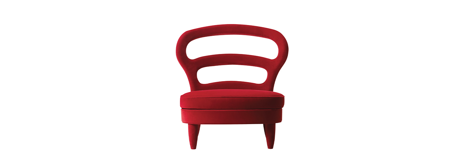 /mediaNina扶手椅以织物或皮革包衬，提供高背款或低背款，请参见Promemoria产品目录|Promemoria