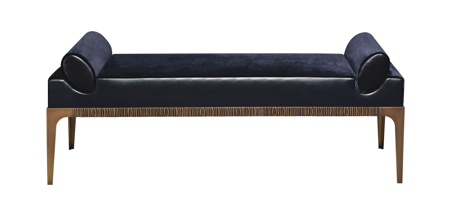Montagu&nbsp;— бронзовая кушетка с тканевой обивкой из коллекции The London Collection компании Promemoria | Promemoria