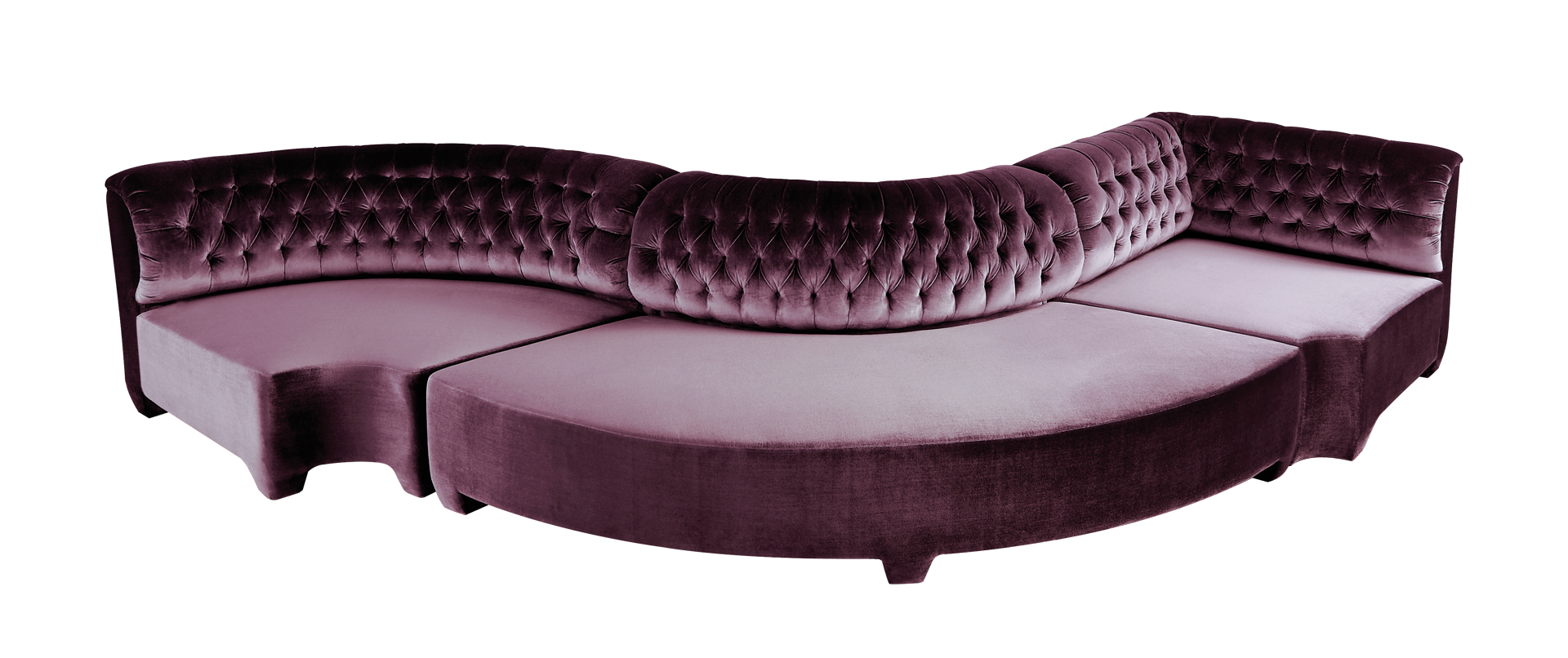 Adriano组合沙发可以多种不同方式摆放，并提供多种装饰方式，请参见Promemoria产品目录|Promemoria