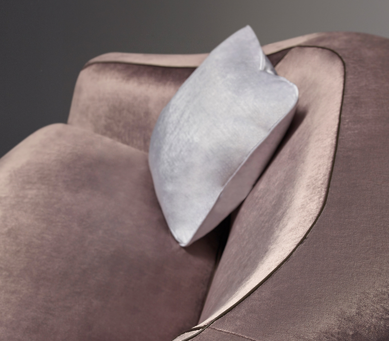 Promemoria Fiore Di Loto Sofa Covered In Fabric Or Leather