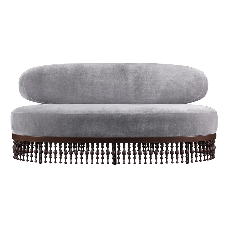 Promemoria Istanbul Fabric And Leather Sofa