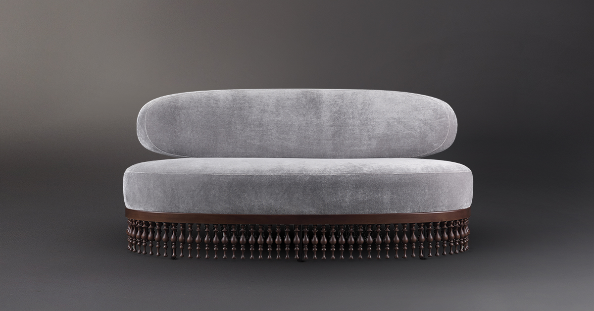 Promemoria Istanbul Fabric And Leather Sofa