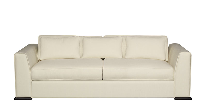 Ulderico&amp;nbsp;— деревянный диван с обивкой из ткани или кожи из каталога Promemoria | Promemoria