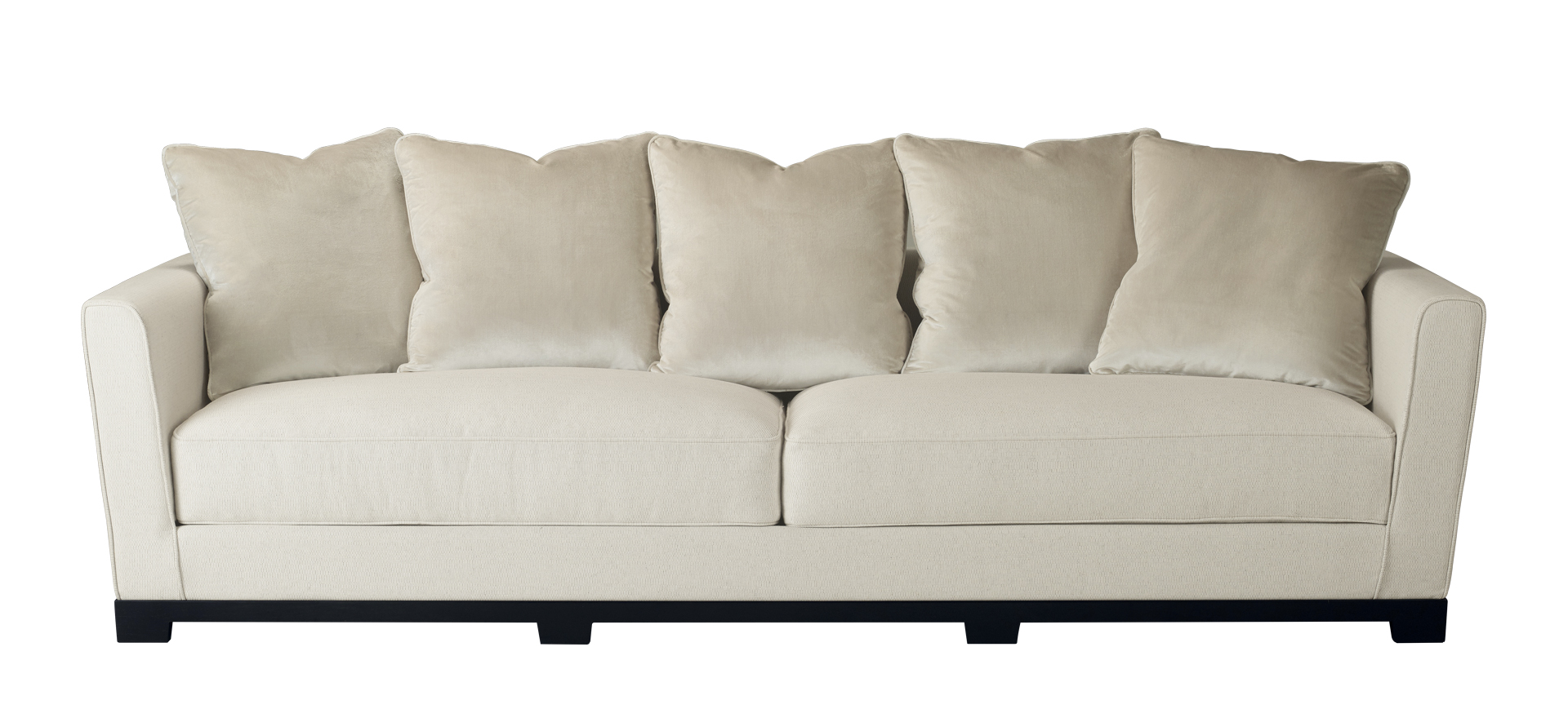 „Wanda“ ist ein klassisches Sofa aus Holz mit Stoffbezug, aus dem Katalog von Promemoria | Promemoria