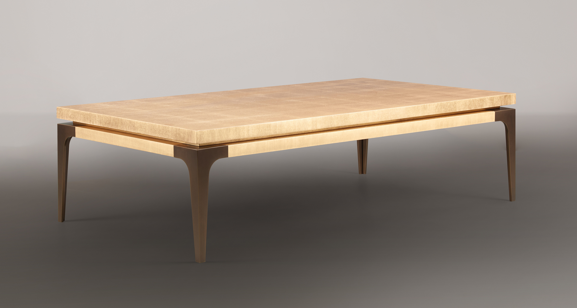 Promemoria Cadogan Coffee Table In Um Smooth Bronze Cadogan Is A Coffee Table With Bronze Legs And Top Available In Diffe Finishes From