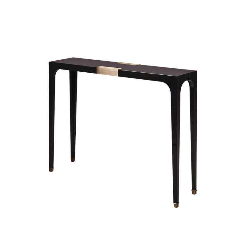 DC Console is a semi-gloss console with bronze feet and details, from Promemoria's The London Collection | Promemoria