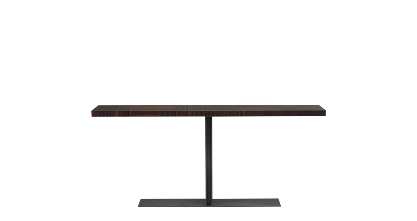 Manfred — бронзовый консольный стол с инкрустированной деревянной столешницей из коллекции Fairy Tales компании Promemoria | Promemoria