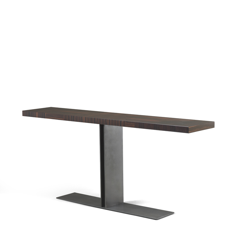 Manfred is a bronze console with inlaid wooden top, from Promemoria's Fairy Tales collection | Promemoria