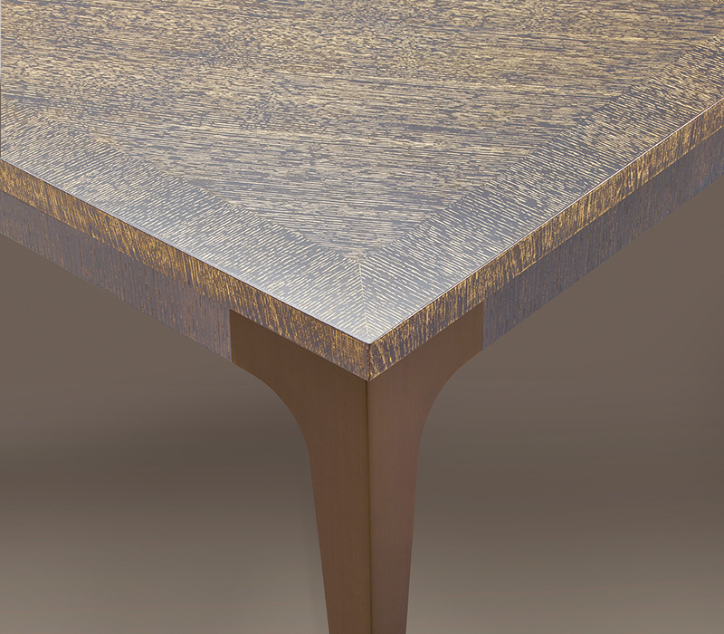 Promemoria Cadogan Dining Table In Wood Or Marble Top Detail Of Cadogan A Bronze Dining Table With Available In Diffe Finishes From