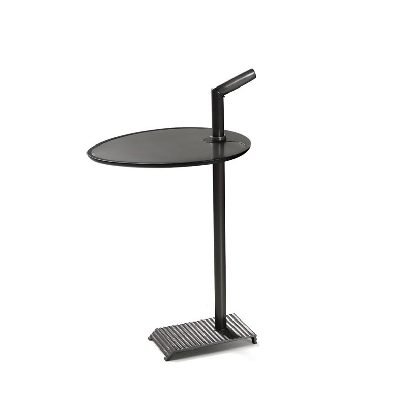 Bip Bip is a bronze small table with bronze, leather or galuchat, from Promemoria's catalogue | Promemoria