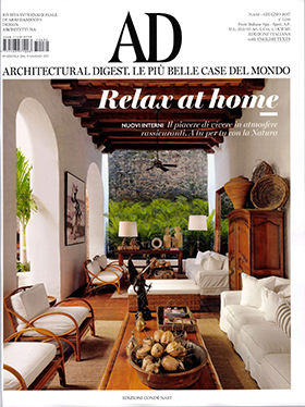 Promemoria's floor lamp Mirtilla featured on AD 2017 | Promemoria