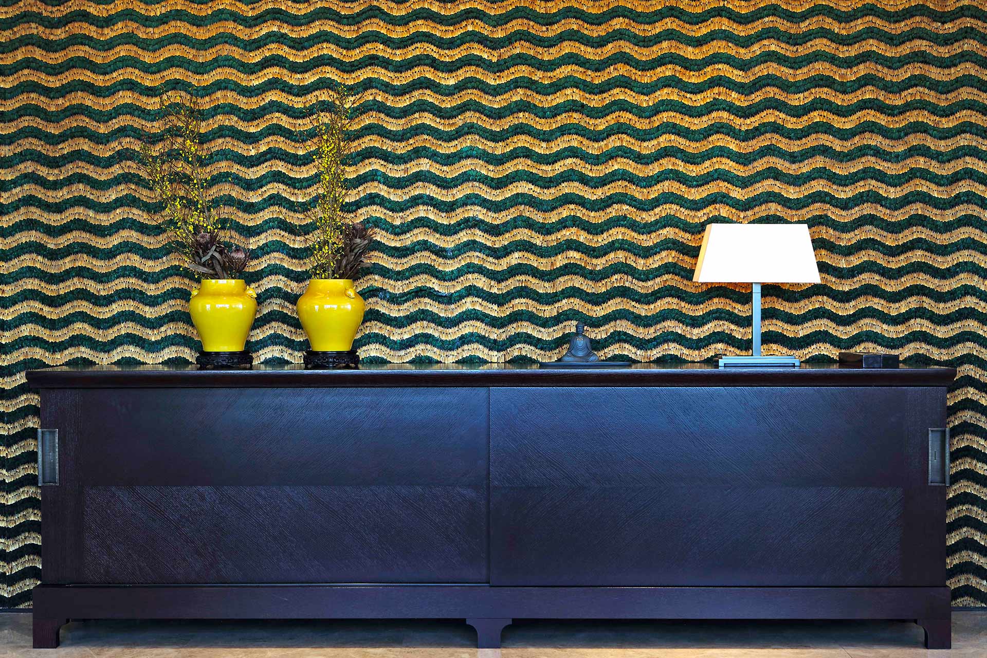 Living room in a private residence in Beijing furnished with Promemoria | Promemoria