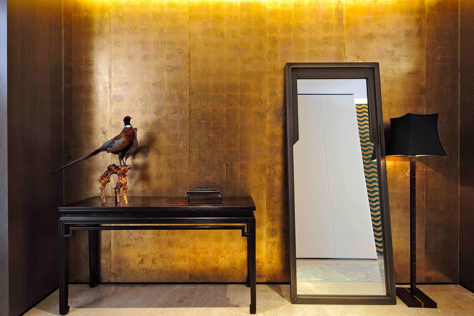 Living room in a private residence in Beijing furnished with Promemoria | Promemoria