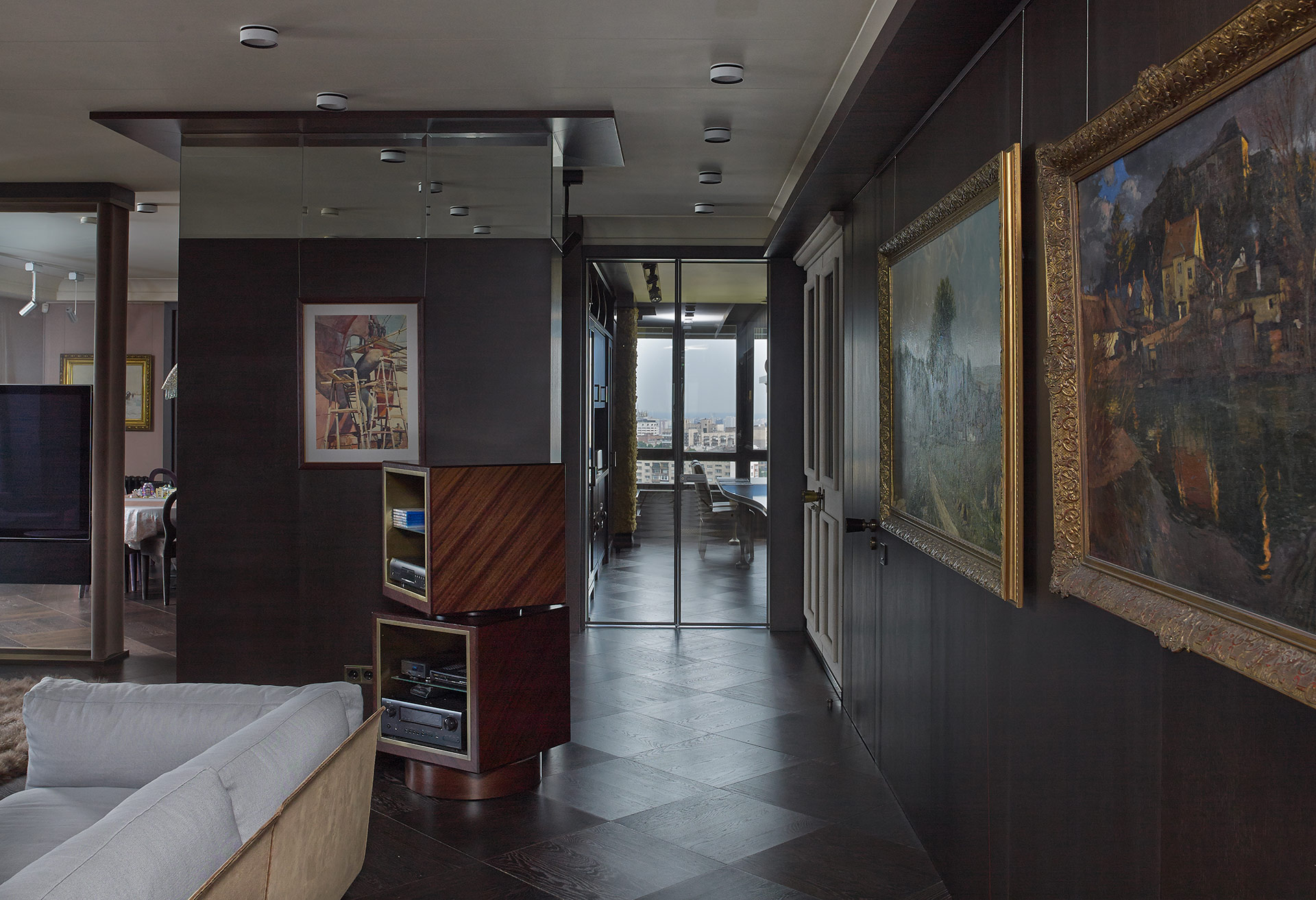 Living room of a private residence in Kiev furnished with Promemoria | Promemoria