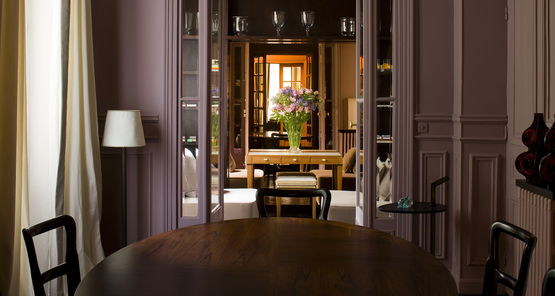 Dining room of a private residence in Paris furnished with Promemoria | Promemoria