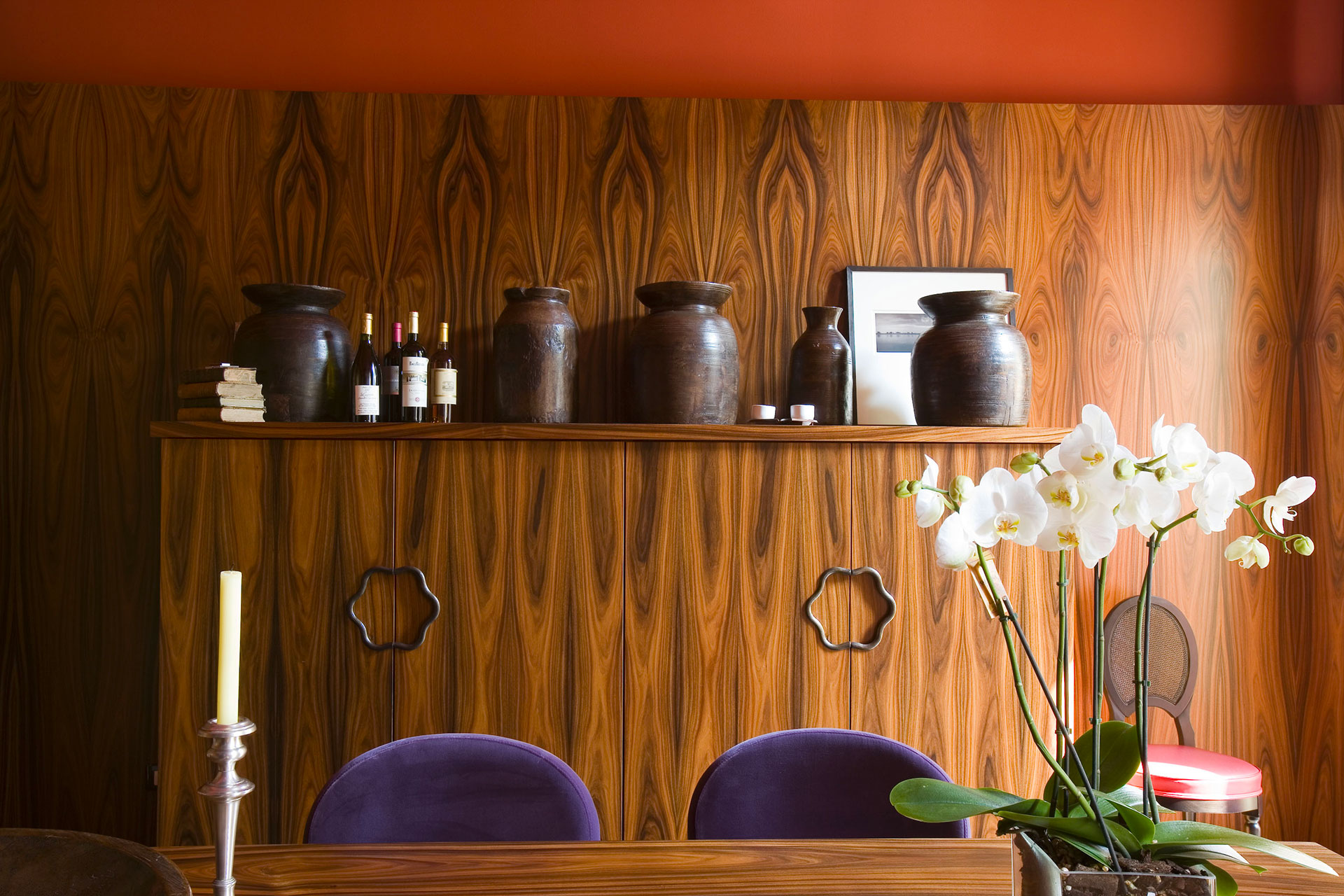 Dining room of a private residence in Milan furnished with Promemoria | Promemoria