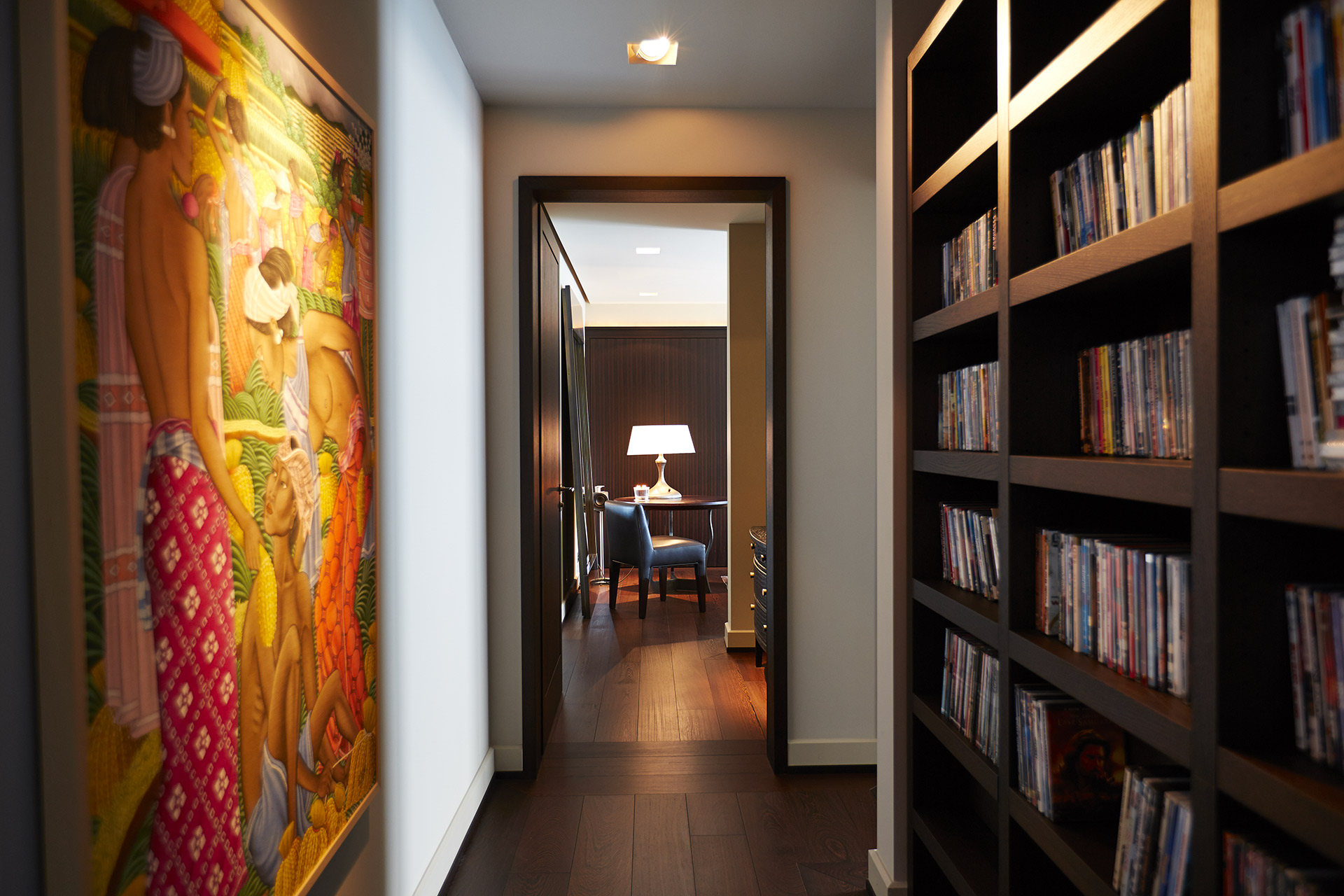 Hall in a private residence in Locarno, Switzerland furnished with Promemoria | Promemoria