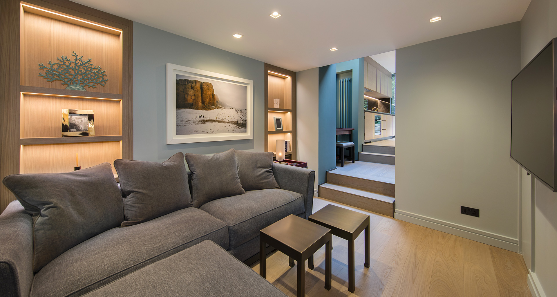 Living room in a private residence furnished with Promemoria | Promemoria