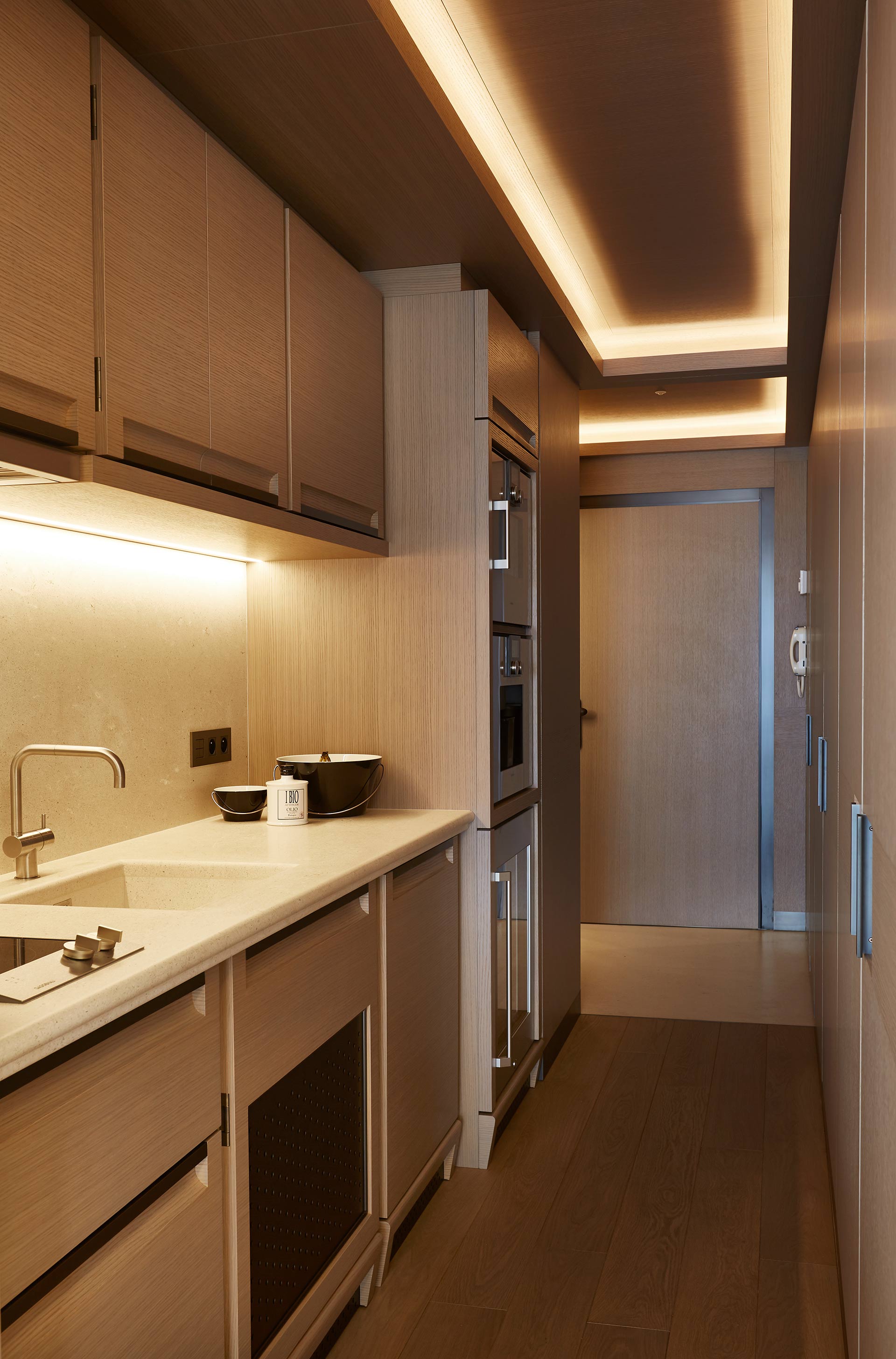Kitchen of a private residence in Montecarlo furnished with Promemoria | Promemoria