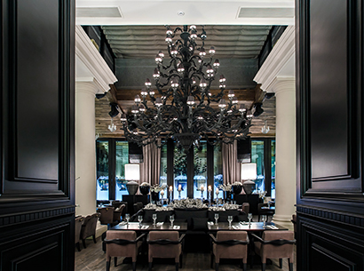 Dining room of the Siberia restaurant in Moscow furnished with Promemoria | Promemoria