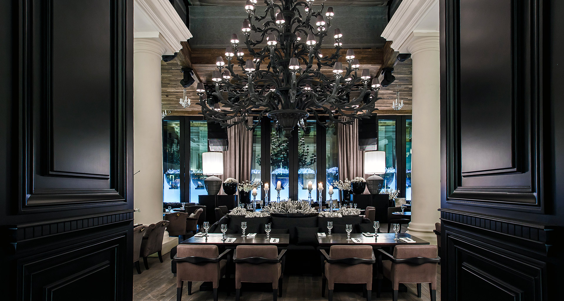 Dining room of the Siberia restaurant in Moscow furnished with Promemoria | Promemoria