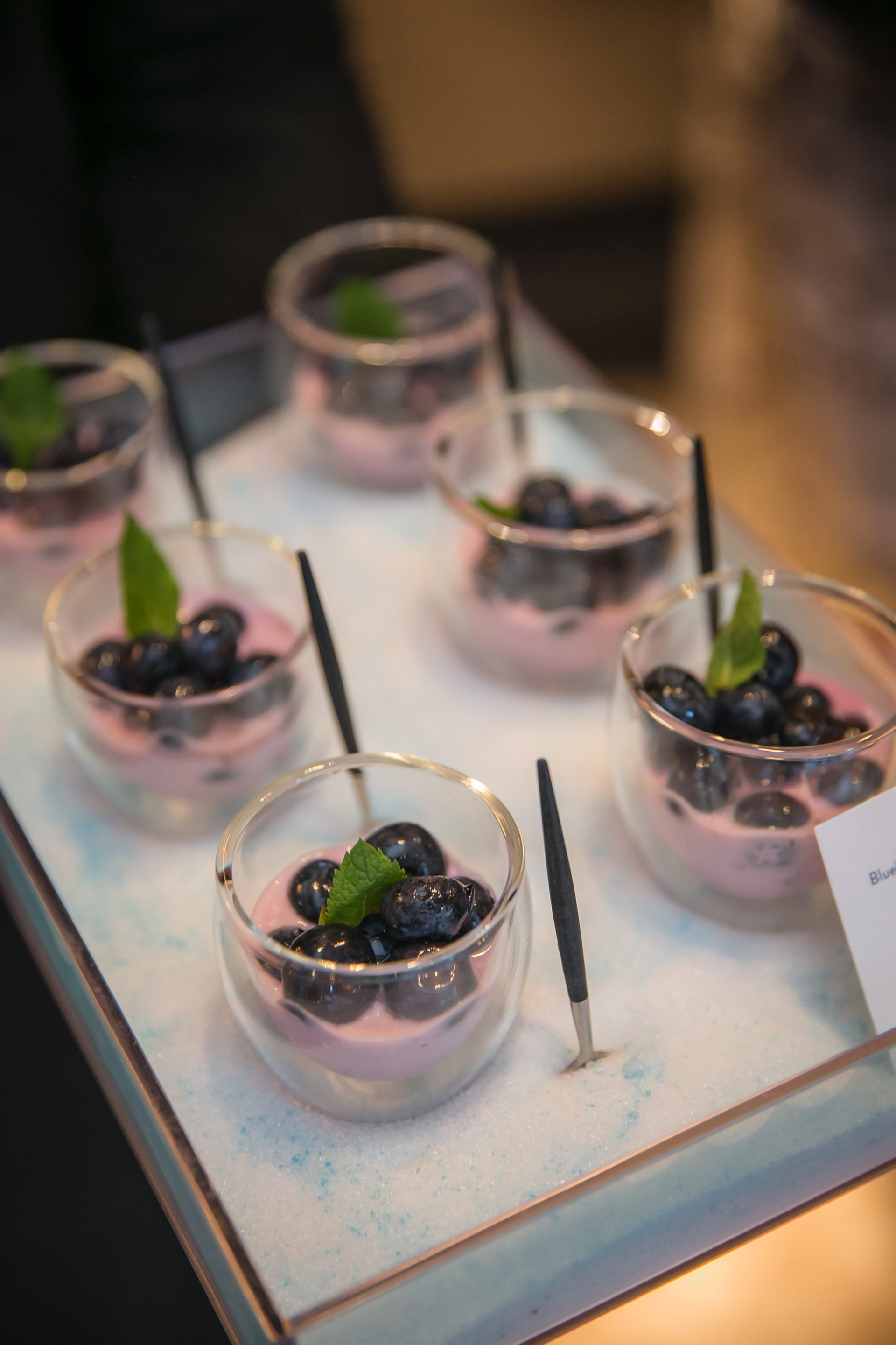 Presentation of the 2018 Promemoria collection, Indigo Tales, in the London showrrom | Promemoria