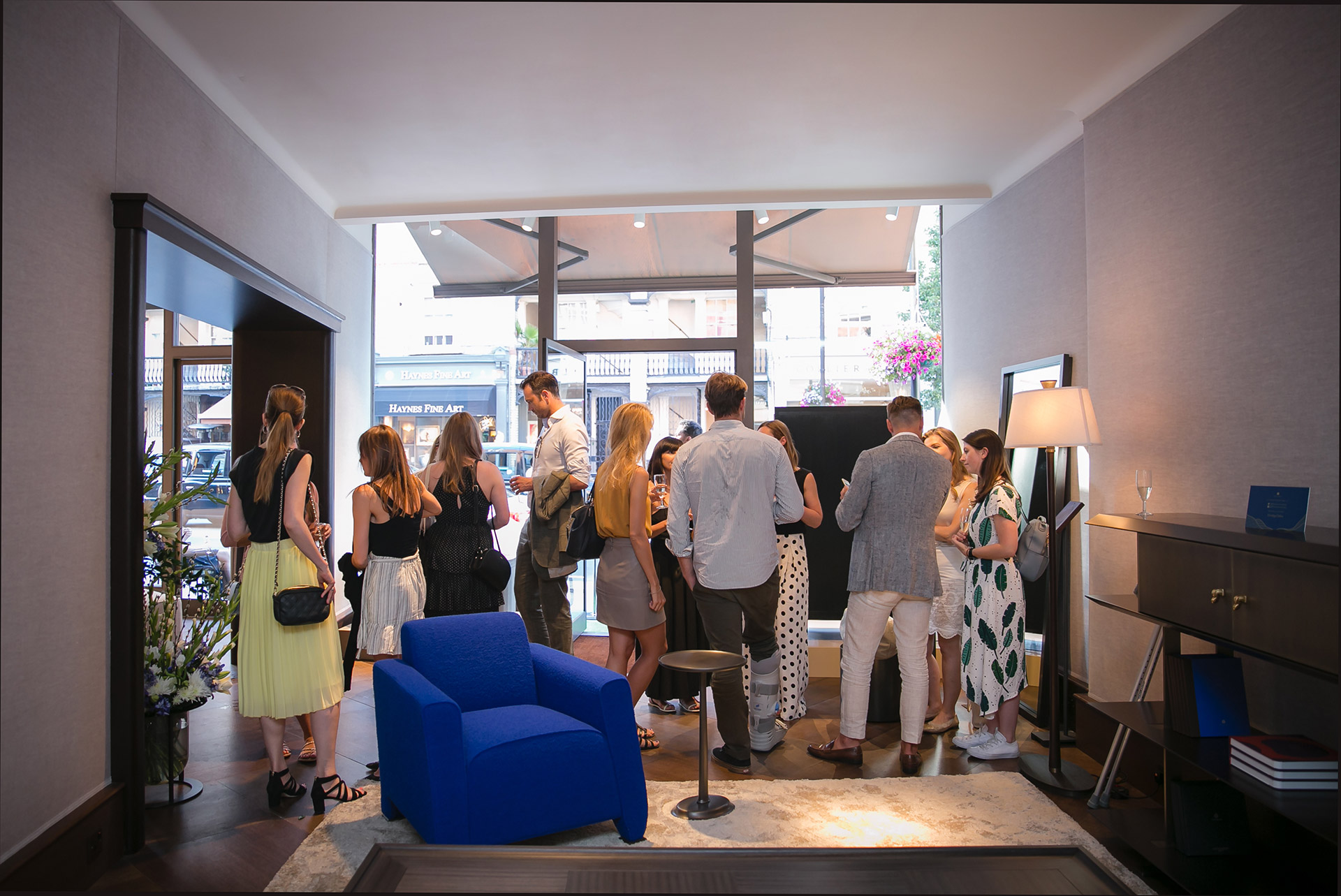 Presentation of the 2018 Promemoria collection, Indigo Tales, in the London showrrom | Promemoria