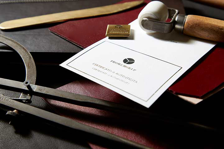 Promemoria has a quality and authenticity control process: every Promemoria product has a serial number and a Certificate of Authenticity | Promemoria
